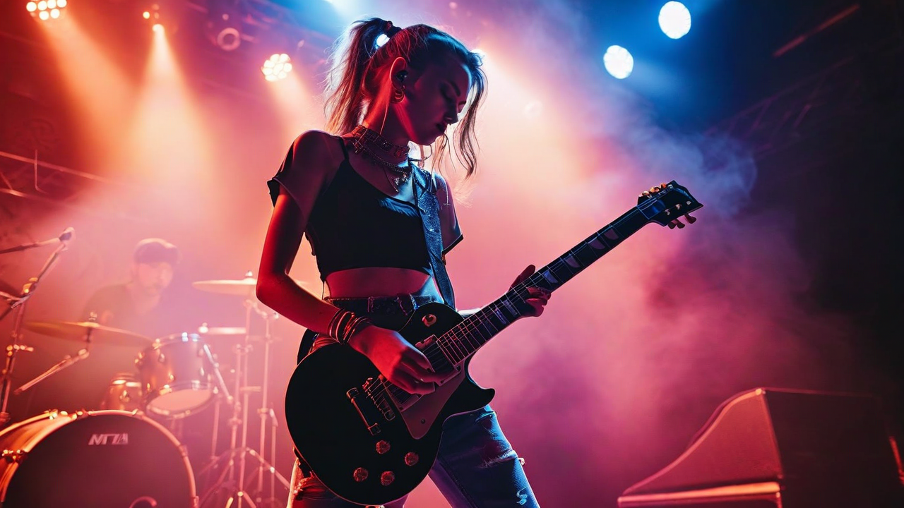 Kirst performing live on stage